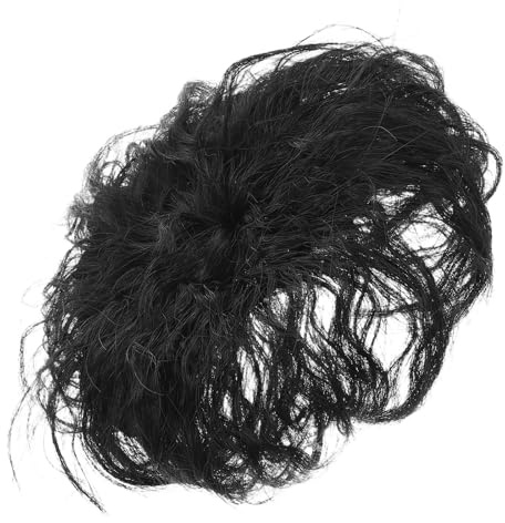 Gogogmee Pelucas Postizas para Mujeres, Peluquín Rizado Medio Natural sin Costuras, Color Negro Natural, Topper Transpirable para Aumentar Volumen y Cubrir Canas, Uso Diario y Fiestas