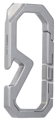 KEEPO LINK Titanium Keychain Carabiner Multitool with Bottle Opener, OLM07