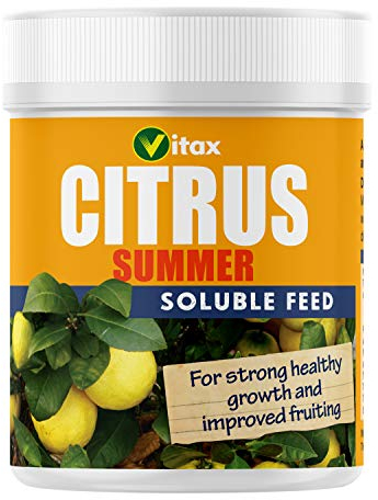 Vitax Citrus Summer Soluble Plant Feed, High Nitrogen, Discourages Fruit Drop & Premature Ripening: 200G