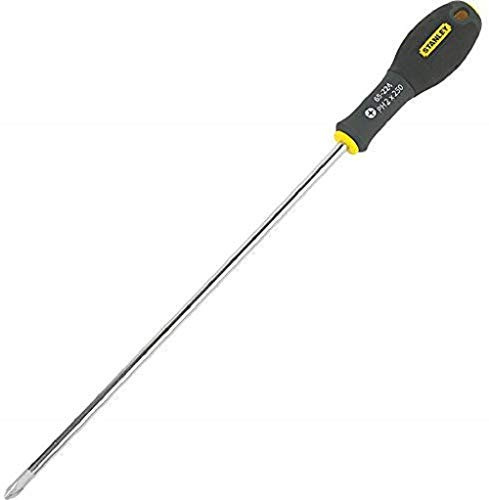 STANLEY 1-65-224 Tournevis Phillips Ph2X250Mm - Gamme FATMAX - Fabriqués En France - Lame En Acier - Sablage De L'Empreinte - Poignée Soft Grip - Liaison Quasi Incassable - Anticorrosion