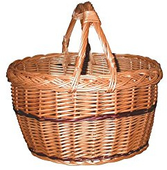 AUBRY GASPARD Panier crocane Osier Buff Ans