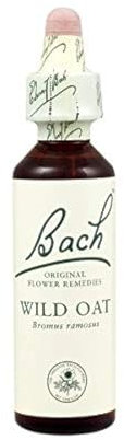 Bach - Flor de Bach Wild Oat, Complemento Alimenticio, con Extracto de Flores de Avena Silvestre, Uva de Alc 27% Vol, Ayuda a Gestionar las Emociones Relacionadas con la Ambición - 20 ml