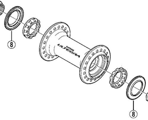 Shimano teile, Unisex, Einheitsgr枚脽e, Y28M07000
