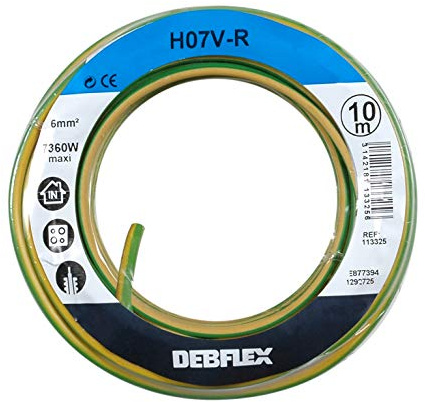 Debflex 113325 Cable Reel HO7V-R 6 10 m Yellow/Green