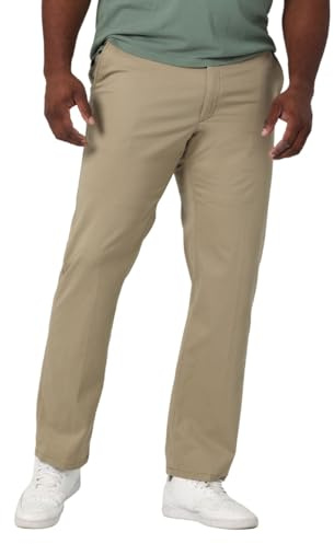 Lee Men's Big & Tall Extreme Motion Flat Front Regular Straight Pant Original Khaki 44W x 34L