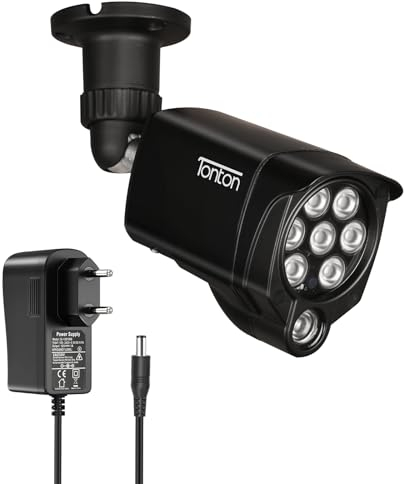 Tonton IR Projecteur 30M, 8 LED Projecteur Infrarouge, Lampe d'éclairage pour caméra de surveillance/Quest/Quest2/Quest3/VR2 PlayStation(PSVR2)/ PS5 VR2, Alimentation EU pour intérieur et extérieur