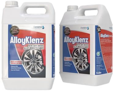 Alloyklenz Professional Alloy Wheel Cleaner – Safe Acid-Free Formula for Deep Cleaning & Shine – Best for Cars, Motorcycles & Commercial Vehicles 2 x 5 Litres
