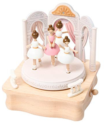 Scatola di legno legno per musica con ballerina, 1060547, realizzata a mano e opere d'arte straordinarie da collezione, regalo squisito più popolare per la gioia | Plays - Annie Laurie