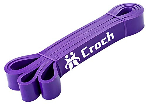 Bandas de resistencia de látex natural como resistencia y apoyo para dominadas con instrucciones de ejercicio, entrenamiento de fuerza y desarrollo muscular