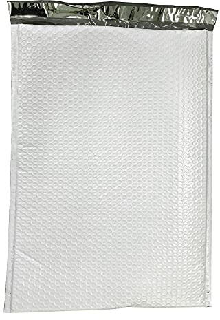 Progo 20 ct #6 Large Poly Bubble Mailers 12.5x18 Inch Bubble Lined Cushioned Poly Mailer. Tear-proof, Water-resistant and Postage-saving Lightweight Shipping Padded Envelopes/Bags.