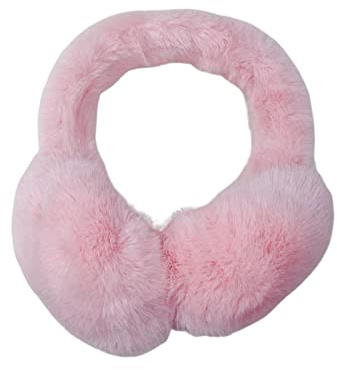 tinysiry Plush Earmuff for Women, Autumn And Winter Non-slip Soft Thickened Plush Headband Ear Warmer, Ear Covers Warm Wrap Outdoor Ear Protector for Girls Pink