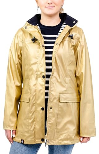 Breizh Ocean - Ciré Femme Imperméable - du XS au 4XL - Création Française GUIDEL - Manteau Femme à Capuche - Veste Imperméable avec Couture Impermeable - Grande Taille Disponible