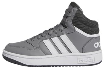 Adidas Hoops Mid Shoes unisex - vuxen Skor, grey three/ftwr white/grey six, 37 1/3 EU
