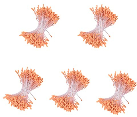 WNDUOKXH 5X Fiori secchi Piante finte Decorazioni per Matrimoni Accessori per la casa Puntelli Fai da Te squisiti Oggetti di Scena per la Fotografia Anniversario del Giardino, Arancia