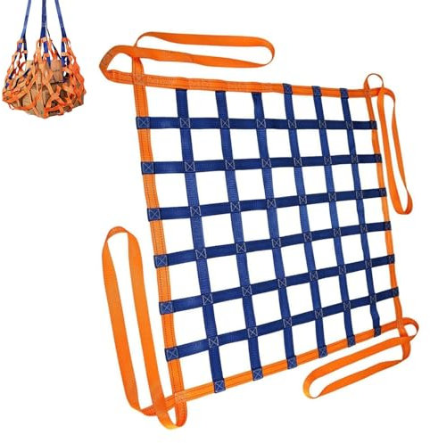 Hangendes Hebenetz - Flaches Nylonnetz, Anhängernetz, Schutznetz Garten, Cargonetz Heavy Duty, für Treppenhebungsnetz, Frachtnetz, Anpassbar, Last 0,3-3,5 Tonnen ( Size : 4 X 4M/Mesh 15cm/Load 2.5t )