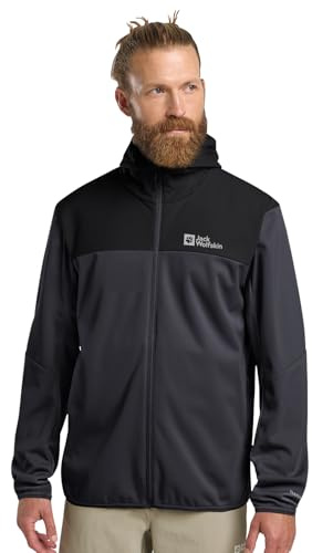 Jack Wolfskin Feldberg Hoody M Softshell-jacka, Phantom, XXL för män, Phantom, XXL