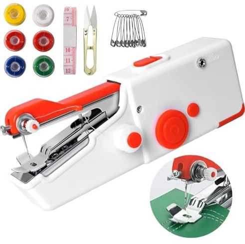 Handnähmaschine Tragbarkeit Sewing MachineMini Tragbare Elektrische NähmaschineSchnell Nähende Nähmaschine Reisenähmaschine Für Erwachsene, Nähen Von Kleidung, Heimwerken, Familienreisen