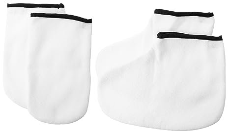 Beatifufu 2 Paar Paraffinwachshandschuhe Für Hände Und Füße Wärmeschutzfäustlinge Und Socken Für Paraffinbad