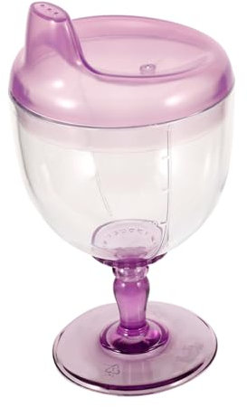 ULDIGI Bicchiere Beccuccio Per Bambini 180 Ml, Tazza Per L’allenamento All’apertura Larga, Plastica Resistente Anti-rovesciamento, Adatto Per Succhi e Latte, Strumento Per L’apprendimento Autonomie