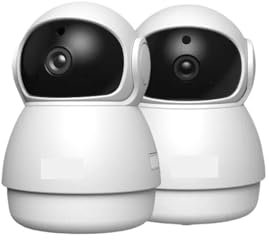 VEKELETE Kit Telecamera 2K for la Sicurezza Domestica Telecamere IP Interne Webcam FHD basata su AI con rilevamento Umano Audio bidirezionale Visione Notturna