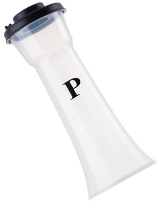 XRPOUXMTE Grande salière et poivrière avec Couvercle, Design sablier, pour la Maison, la Cuisine ou Le Restaurant (Noir)