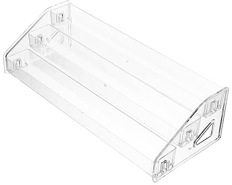 SHERCHPRY Organizador de Esmaltes de Uñas Acrílico Transparente de Estante Multiusos para Pintauñas Gel Soporte Práctico y Duradero para Almacenamiento Escritorio