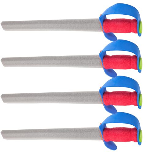 JOINPAYA Set da 4 Spade in Schiuma Morbide e Sicure per Allenamento di Scherma Accessori per Feste Halloween e Spettacoli Scolastici Spade da Esibizione per
