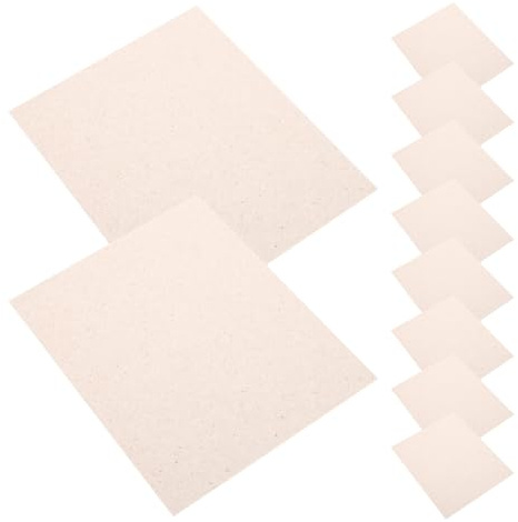 BESPORTBLE 10 Pezzi Fogli di Mica per Forno a Microonde, Copripiatti Microonde Resistenti alle Alte Temperature, Accessori di Ricambio per Forni e Riscaldatori Isolamento Termico