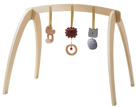 Tapis D'Éveil Bébé Sensoriel Éducatif En Bois Pliable