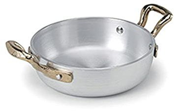 Pentole Agnelli Linea 1932 Collection Line Omelettpfanne mit 2 kleinen Griffen, Durchmesser 10 cm, Aluminium, Silber