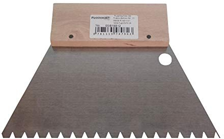 Fugodicht Leim Klebstoff Zahnspachtel Bodenleger Normalstahl B12 5.0x5.0mm gezahnt 180mm