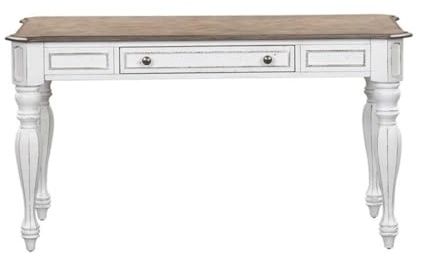 Liberty Furniture Industries Magnolia Manor Lift Top Writing Desk, W56 x D28 x H30, White