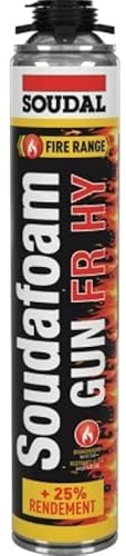 Soudafoam FR HY Gun - Flammhemmend Spritzbarer PU-Schaum - Soudal - 0.75L