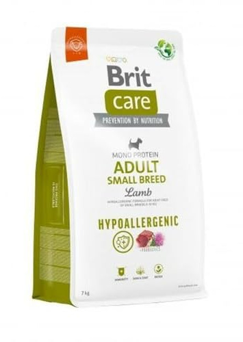 Brit Foder Care Hypoallergenic Adult Small Breed Vuxen Lamm Ris 7 kg
