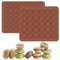 2 Pieces Tapete Macaron de Silicona, Kit para Hornear Macarrones, 30&48 Cavidades, Macarons Antiadherente, Macaron Molde Silicona Baking Mat para Macaron Galletas Chocolate Postre