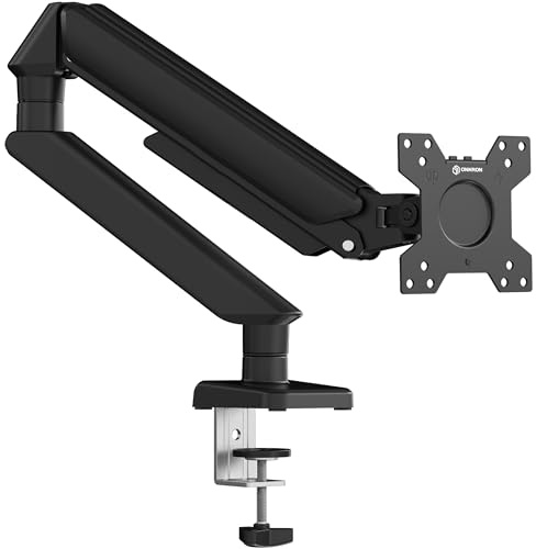 ONKRON Monitor Halterung für 13-32 Zoll Bildschirm bis zu 8 kg, Monitor Arm Stand mit Gasdruckfeder, drehbare Monitorhalterung VESA 75x75-100x100, Bildschirmhalterung schwenkbar neigbar Schwarz G45-B