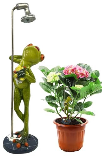Generisch -Gartendekoration, Froschfigur - Kreative badende Froschfiguren - Blumentopfdekorationen, lustige Outdoor-Dekoration, Gartenskulpturen und Statuen für Wege