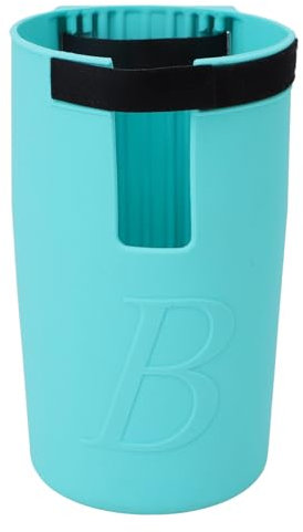 Tenedor de Botella de Agua del Bolso de la Playa, Portavasos del Viaje del Bolso de la Playa del Silicón (Verde Menta)