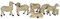 ZICOM Krippenzubehör Tiere Schafset ca. 5cm 6-TLG. Polyresin