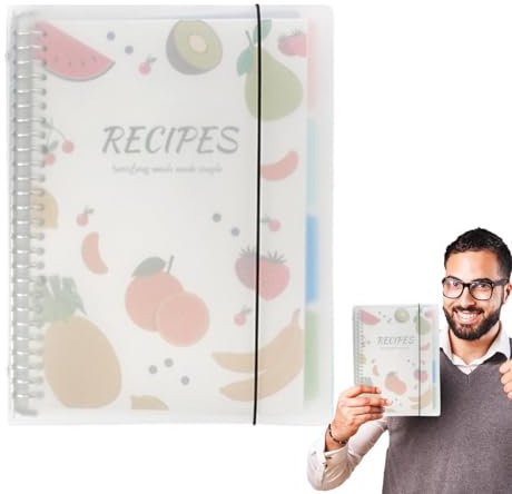 Rezeptbuch leer, leeres Kochbuch-Notizbuch, Blanko-Rezept-Notizbuch im A4-Format zum Eintragen Ihrer eigenen Rezepte, Persönliches Blanko-Rezeptbuch, Kochtagebuch für Ihre eigenen Familienrezepte