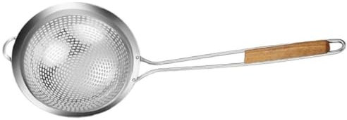 Colador de pasta, 1 colador de araña de acero inoxidable, cuchara for espumar, cesta for blanquear Pasta, espumadera for servir alimentos, colador de alimentos fritos, cestas de utensilios de cocina
