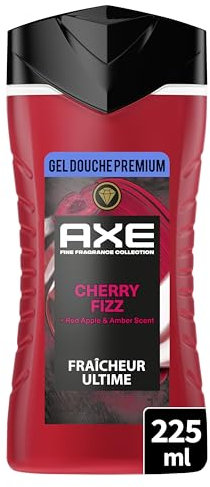 AXE - Duschgel – Kollektion Prestige – Cherry Fizz – 12 Stunden Frische – frischer Duft von Apfel, Eukalyptus, Bernstein und Kirsche – 225 ml