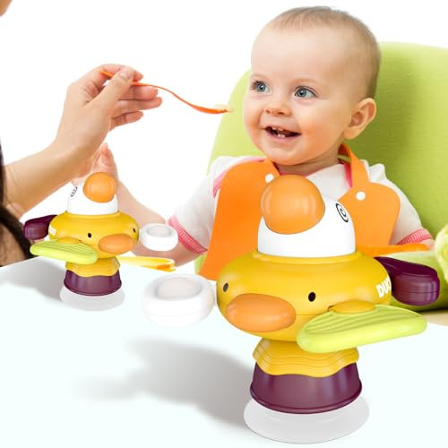 Saugnapf Spielzeug Kinder für Hochstuhl,Sensorik Montessori Baby Spinner ab 6 Monate,Baby Badewannenspielzeug Geschenk füR 6 9 12 18 Monate 1,2 Jahre Alte Jungen und MäDchen
