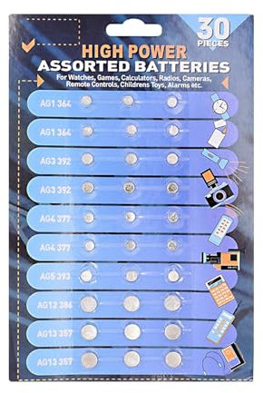 Piles bouton - Solution d'alimentation portable pour montres, jeux, photographie, jouets, clés