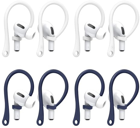4 Paires Crochet Compatible avec AirPods, Crochet Oreille Airpods 4, Crochets d'oreille pour AirPods 3, AirPods 4, Accessoires de Maintien Sécurisés pour Activités Sportives, Parfaits pour Courir