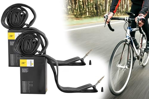 2X Fahrradschlauch 28 x 1.1 Zoll, ETRTO 28-622/40-635 Sclaverand Ventil SV 40mm, Rennrad Schlauch 28-40/622-635, 700x28C