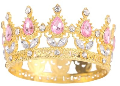 Kristallkrone und Tiara für Frauen & Mädchen - Braut Haarschmuck für Hochzeit Geburtstag Abschlussball Strass Stirnband für Prinzessin Queen
