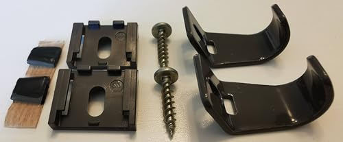 VELUX Markisen Befestigungsset, Haltekrallen Links und rechts für Markise MHL/MH inklusive Zubehör