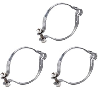 Fahrrad Kabel Clip 3 Pcs Bike Fahrrad Stahl Rahmen Kabel Clips Schellen Führungen Silber Verschiebung Kabel Fix Zubehör Geeignet for Autos(31.8mm)