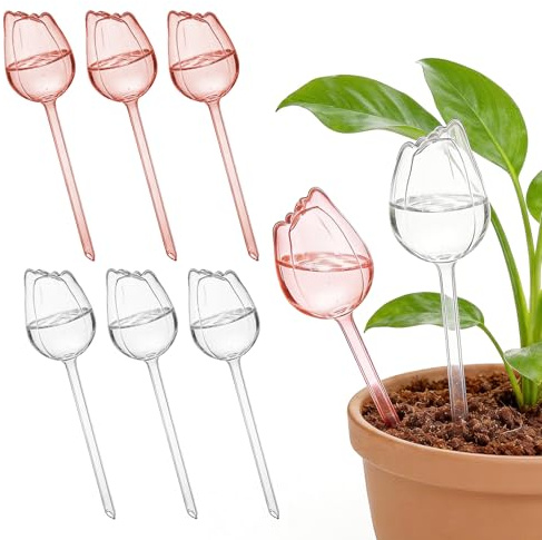 PEAPIN 6Pcs Plant Watering Globes, Self Watering System for Plants | Automatic Plant Waterer for Vacation Care, Plants Drip Feeders for Potted Plants, Plant Watering Devices for Home Garden